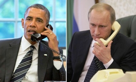 Líderes ruso y estadounidense conversan sobre temas de actualidad - ảnh 1